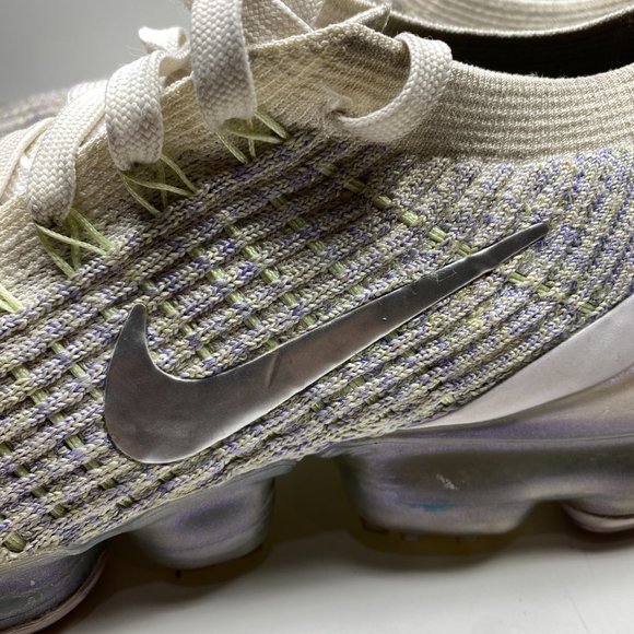 NIKE AIR VAPORMAX FLYKNIT 3 TRUE WHITE WOMENS SIZE 7.5 ** READ DESCRIPTION ** - Picture 2 of 9